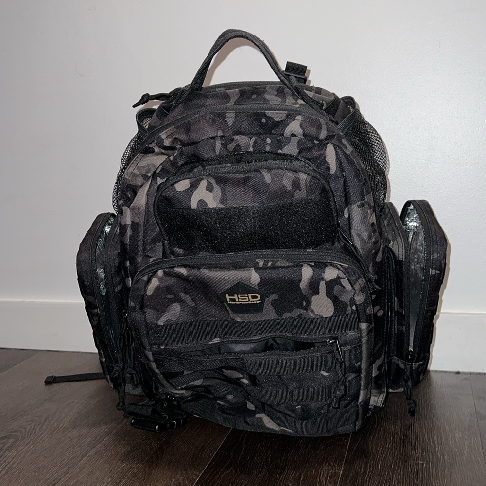 Black and gray camo Sold OUT High Speed Daddy Tactical Backpack Gently Used